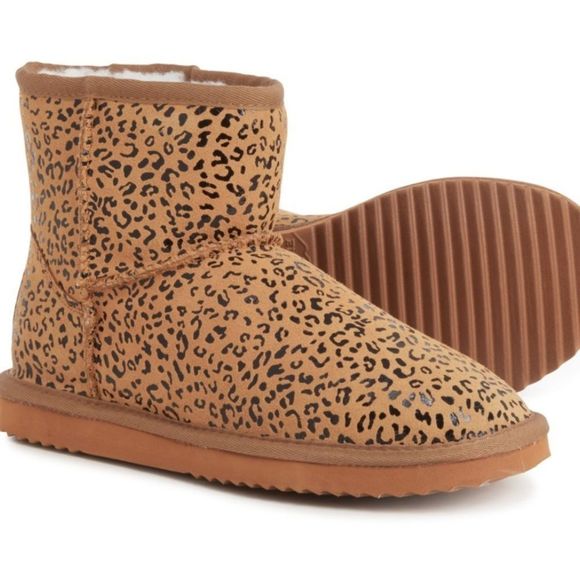 Emu Ridge Australia Shoes - EMU RIDGE AUSTRALIA “Sophie” Leopard Print Suede Ankle Boots